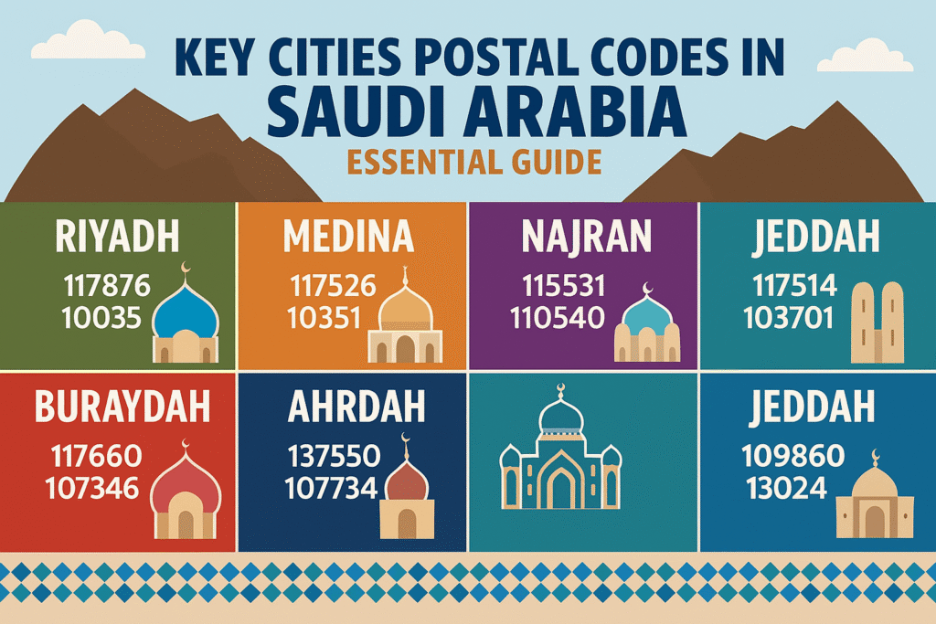 Key Cities Postal Codes in Saudi Arabia
